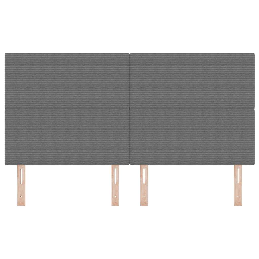 Kopfteil Hellgrau 80 cm Cordstoff