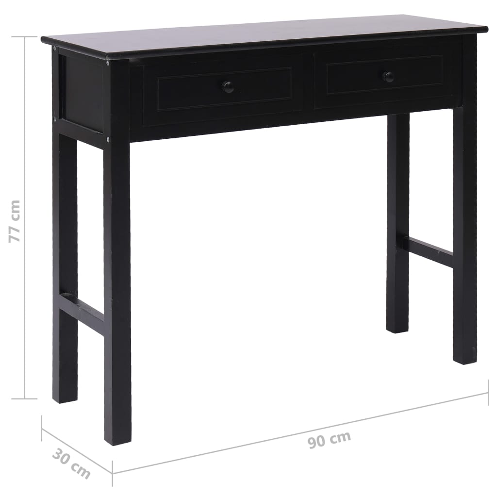 Konsolentisch Grau 90×30×77 cm Holz