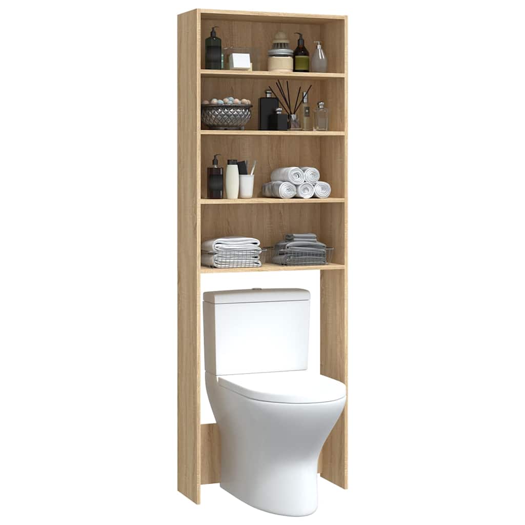 Waschmaschinenschrank Weiß 64x24x190 cm