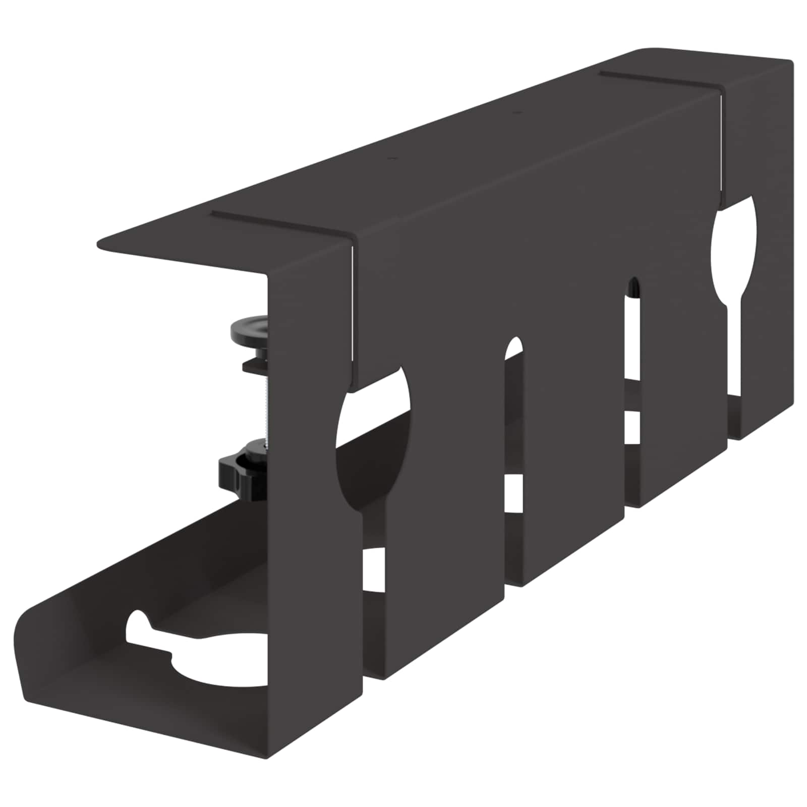 Unter dem Schreibtisch Kabelmanagement Tray 2 Stk. Anthrazit