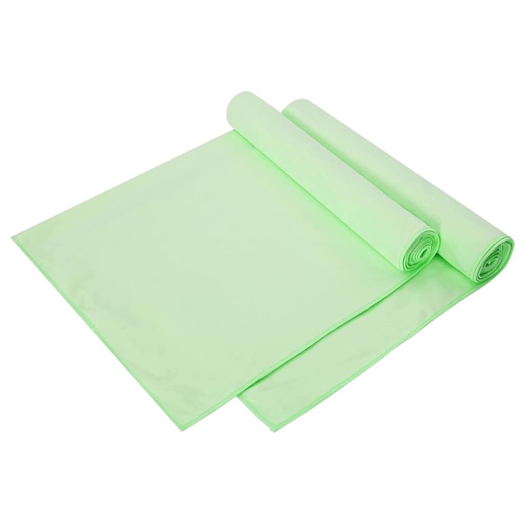 Sporthandtücher 2 pcs Schwarz 50 x 30 cm Polyester und Polyamid