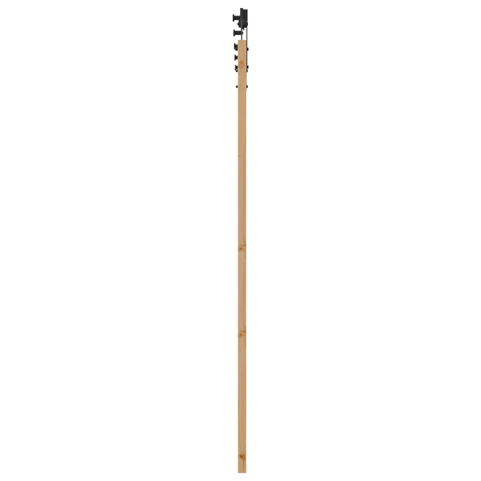 Schiebetür Natürlich und Schwarz 61 x 198,5 cm