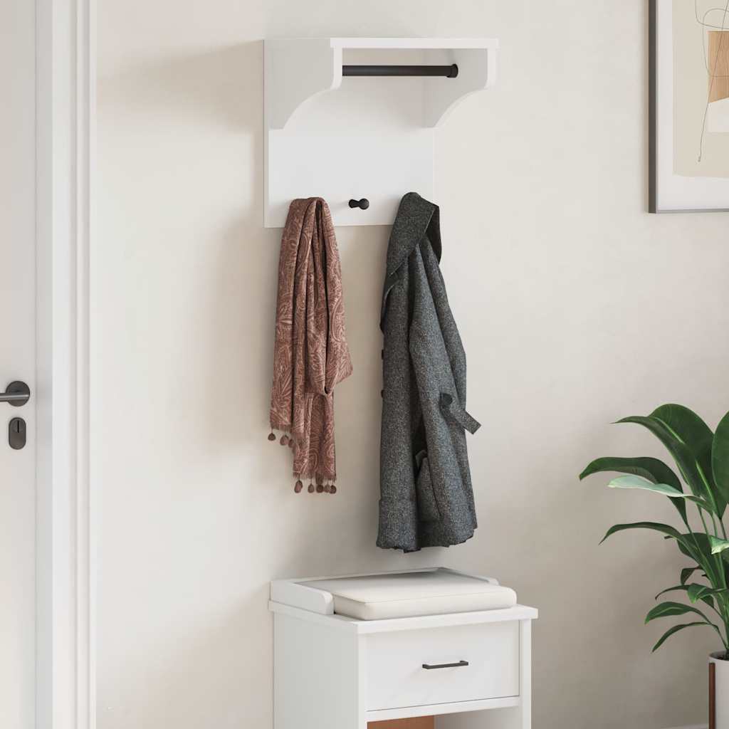 Wandgarderobe SANDNES 43x30x42 cm Massivholz Kiefer