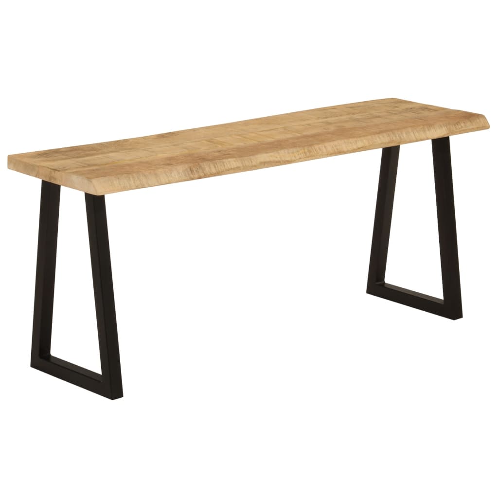 Bank Baumkante 105 cm Massivholz Akazie