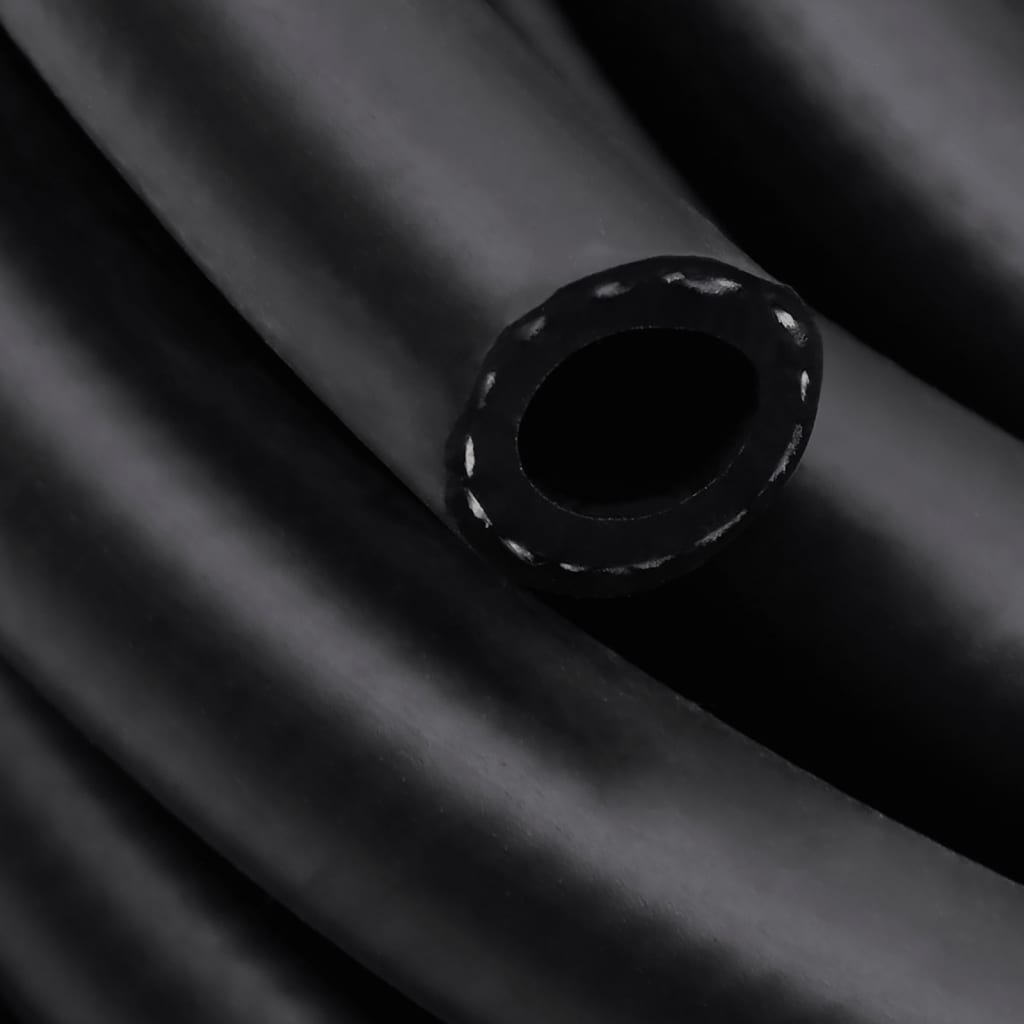 Hybrid-Luftschlauch Schwarz 0,6" 20 m Gummi und PVC