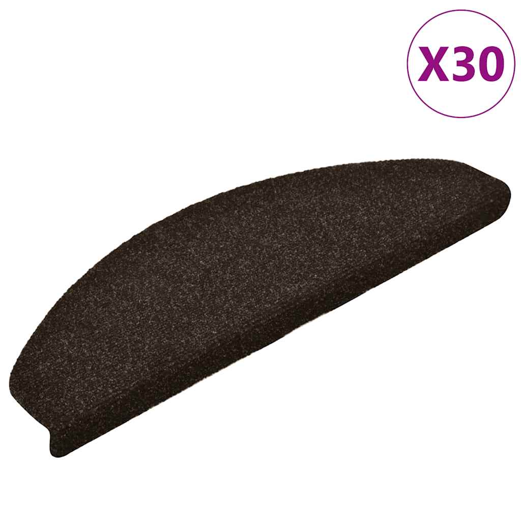 Stufenmatten Selbstklebend 15 Stk. 56x17x3 cm Hellbraun Halbrund