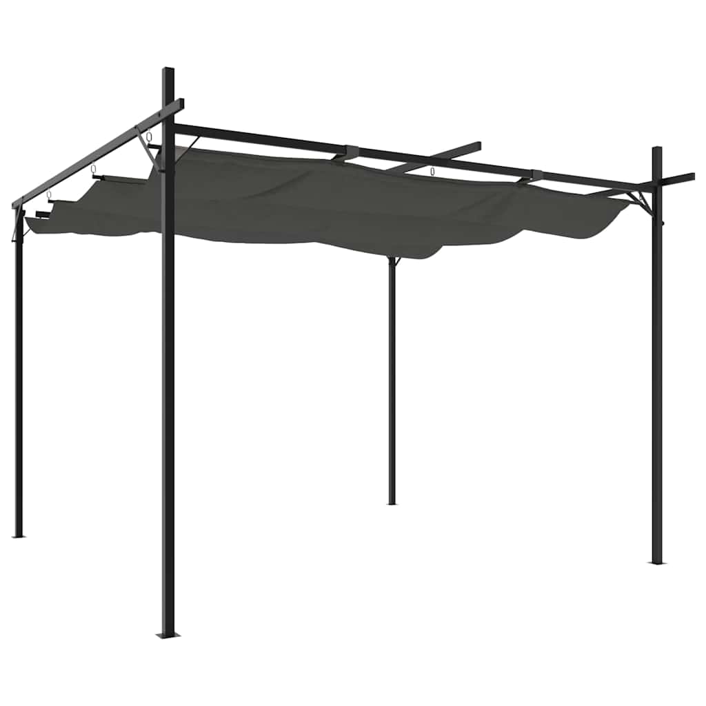Pergola mit Schiebedach Creme 295x292x230 cm