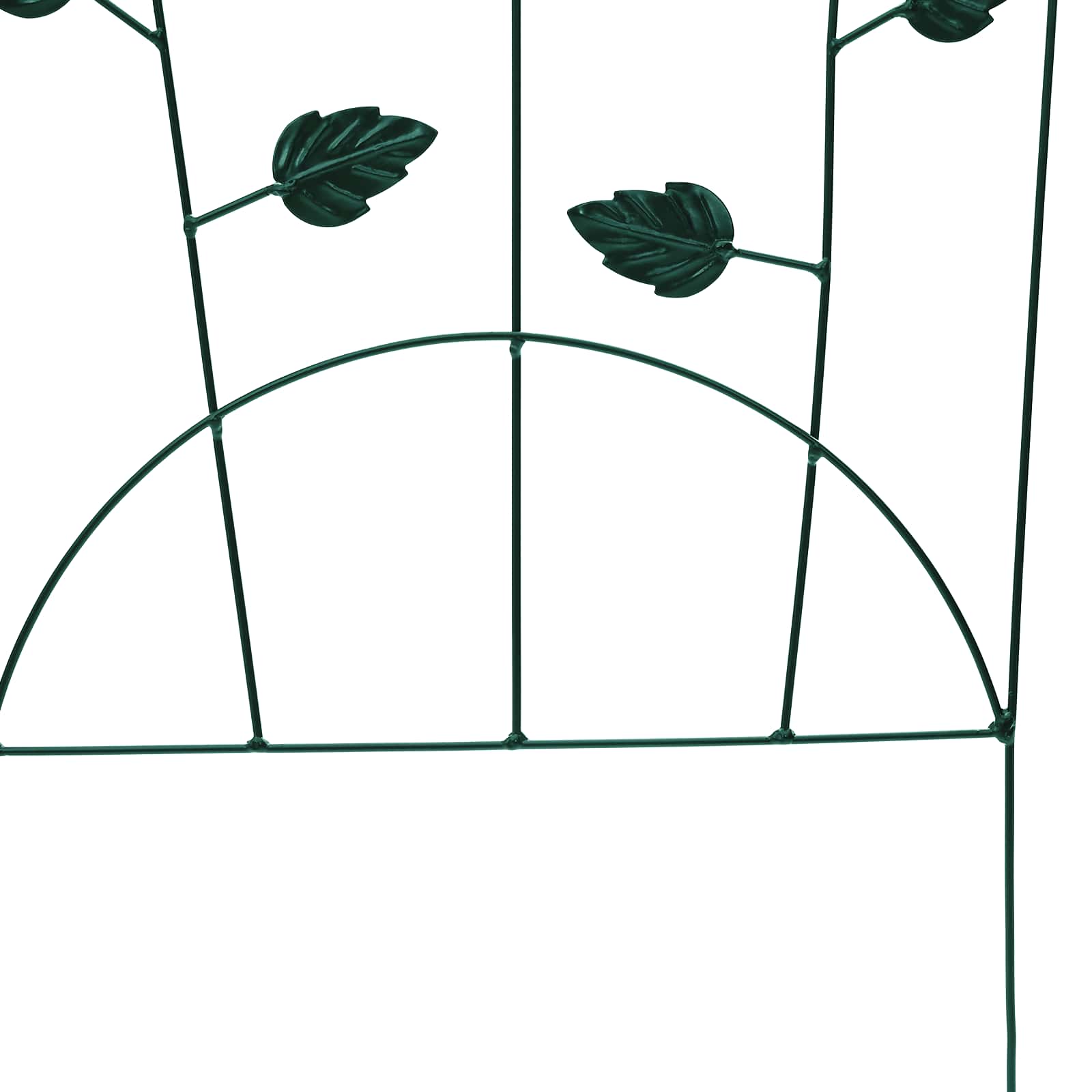 Gartenzaun mit Schloss 3 pcs Schwarz 112 x 39,5 cm Stahl