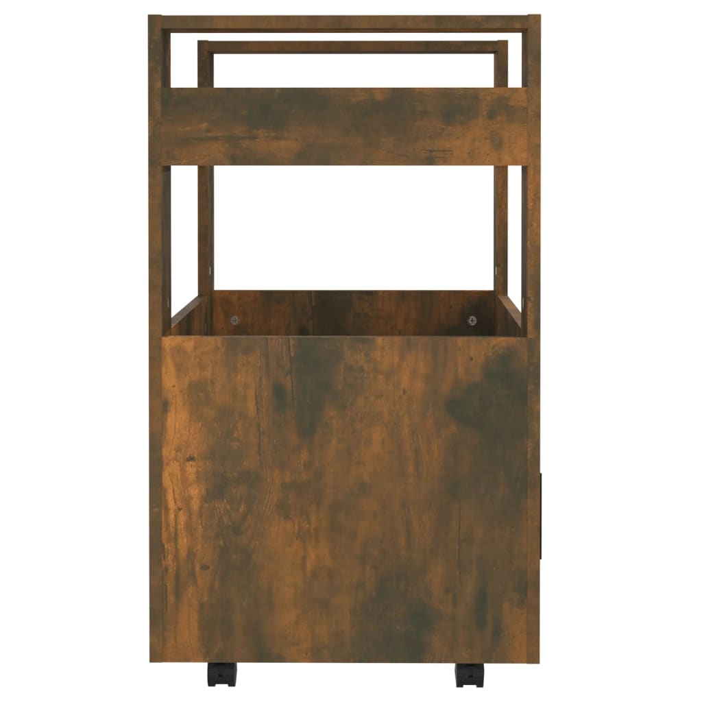 Küchenwagen Weiß 60x45x80 cm Holzwerkstoff
