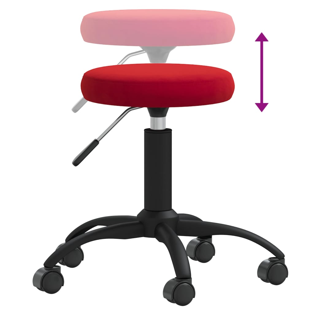 Massagehocker Samt Senfgelb