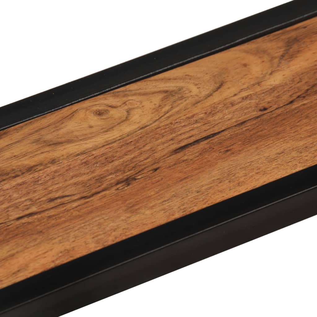 Wandregale 2 Stk. 120 cm Raues Mangoholz