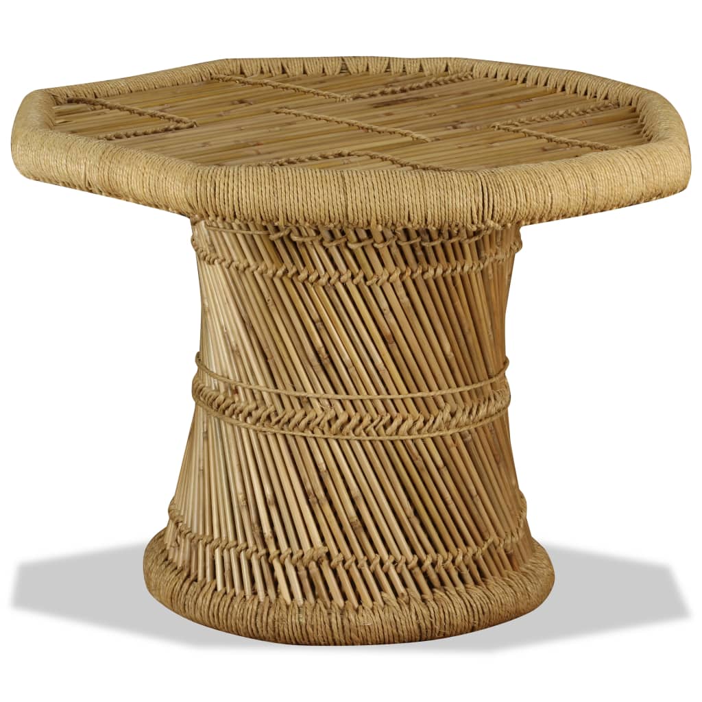 Couchtisch Bambus Achteckig 60x60x45 cm