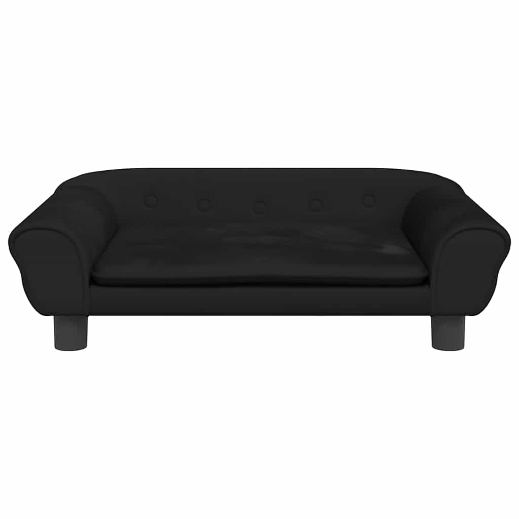 Kindersofa Blau 100x50x26 cm Samt