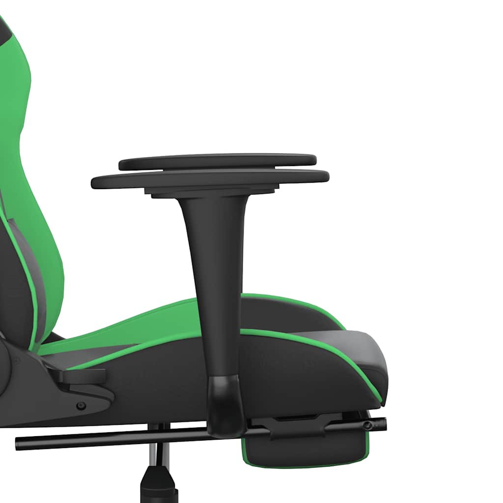 Gaming-Stuhl mit Massagefunktion Schwarz und Rot Kunstleder
