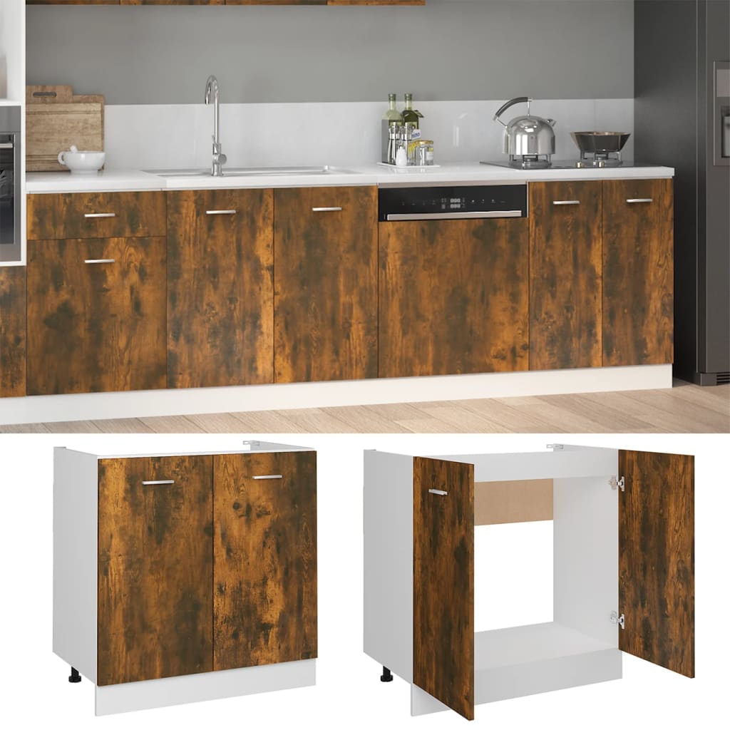 Unterschrank Lyon Weiß 60x46x81,5 cm Holzwerkstoff