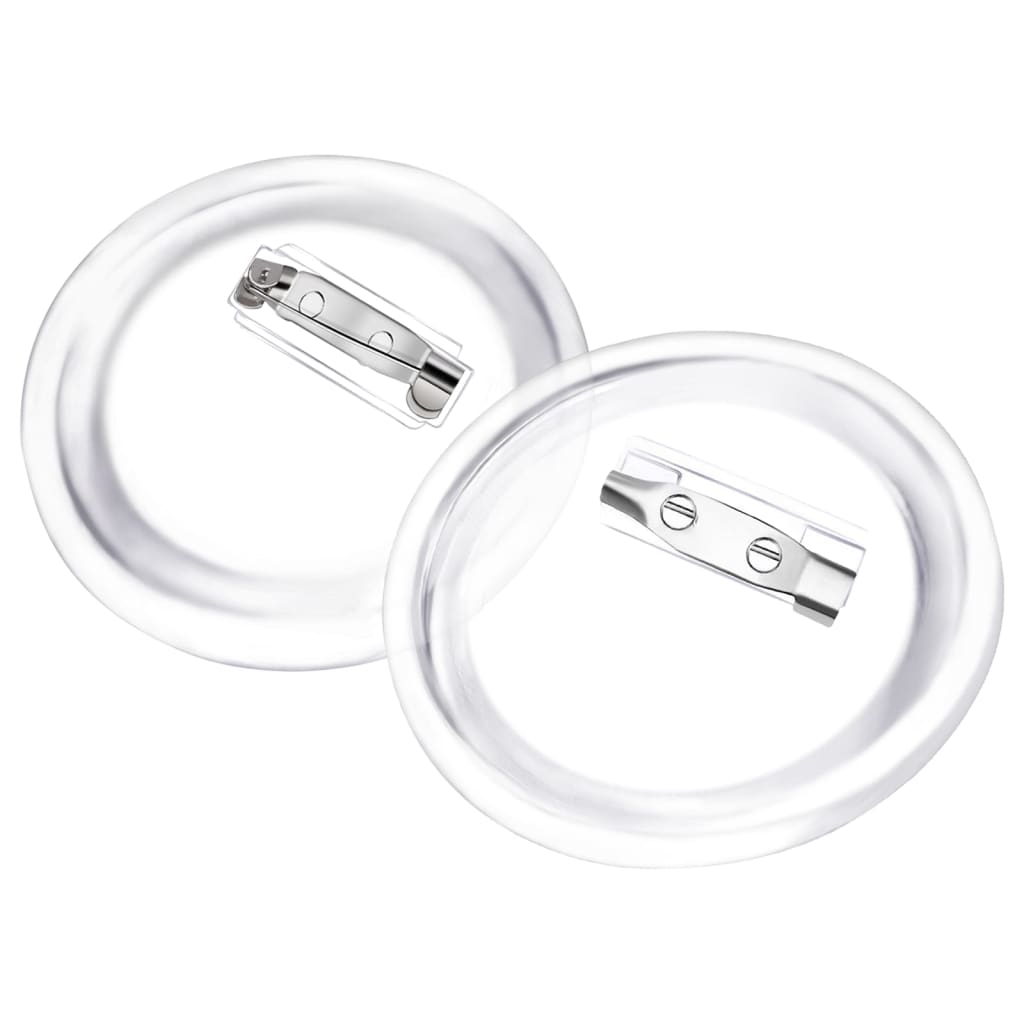 Button-Set mit Anstecknadel 100 Stk. Acryl 44 mm