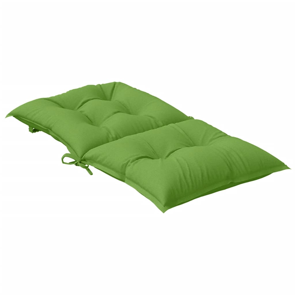 Niedriglehner-Auflagen 2 Stk Melange Anthrazit 100x50x7cm Stoff