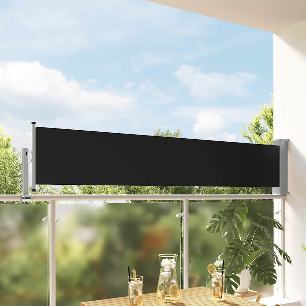 Seitenmarkise 60 x 300 cm 100% Polyester Eisen Stahl
