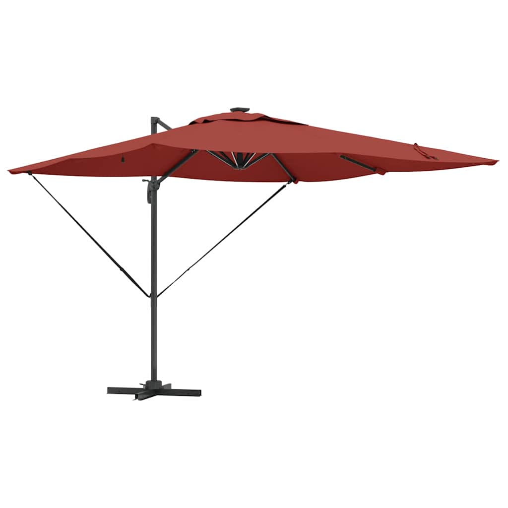 Sonnenschirm Sand 286 x 284 x 270 cm Aluminium und Polyester