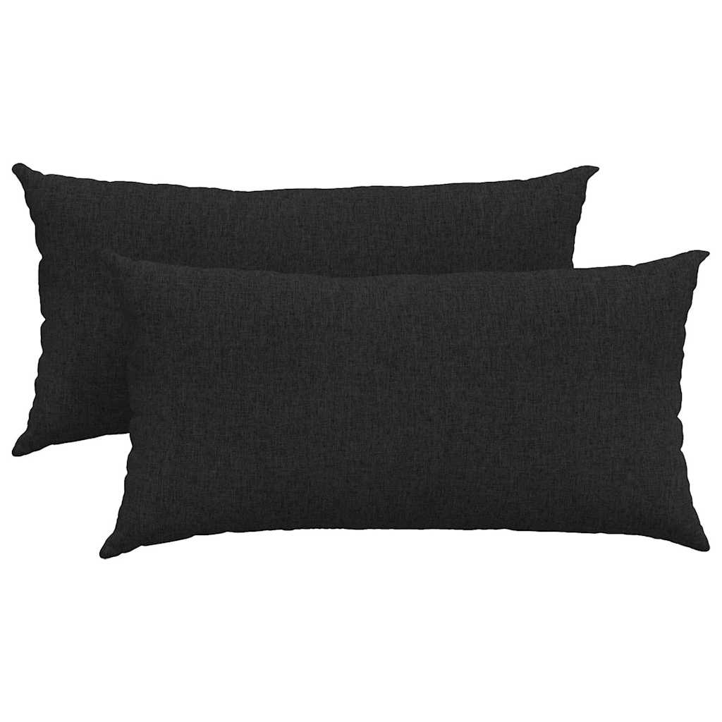 Sofakissen 2 pcs Hellgrau 50 x 30 cm Stoff