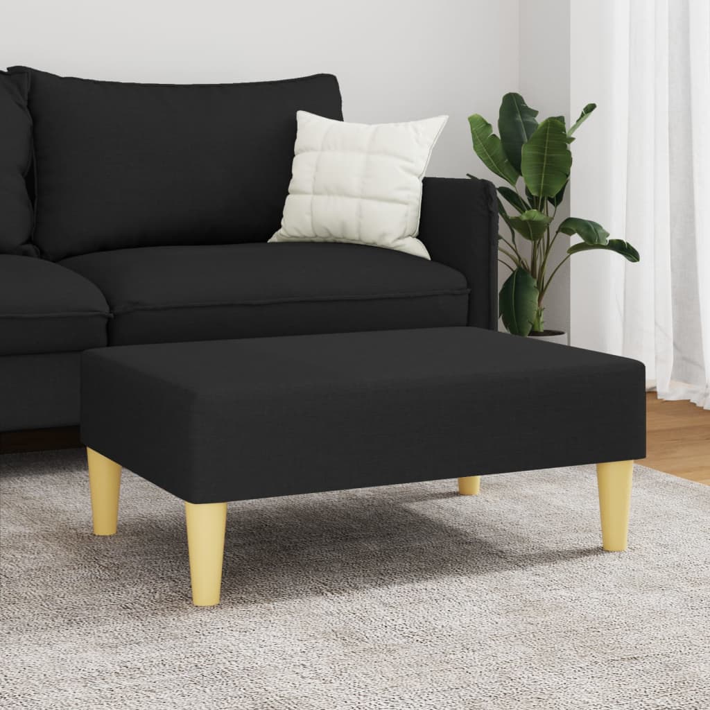 Fußhocker Hellgrau 77x55x31 cm Stoff