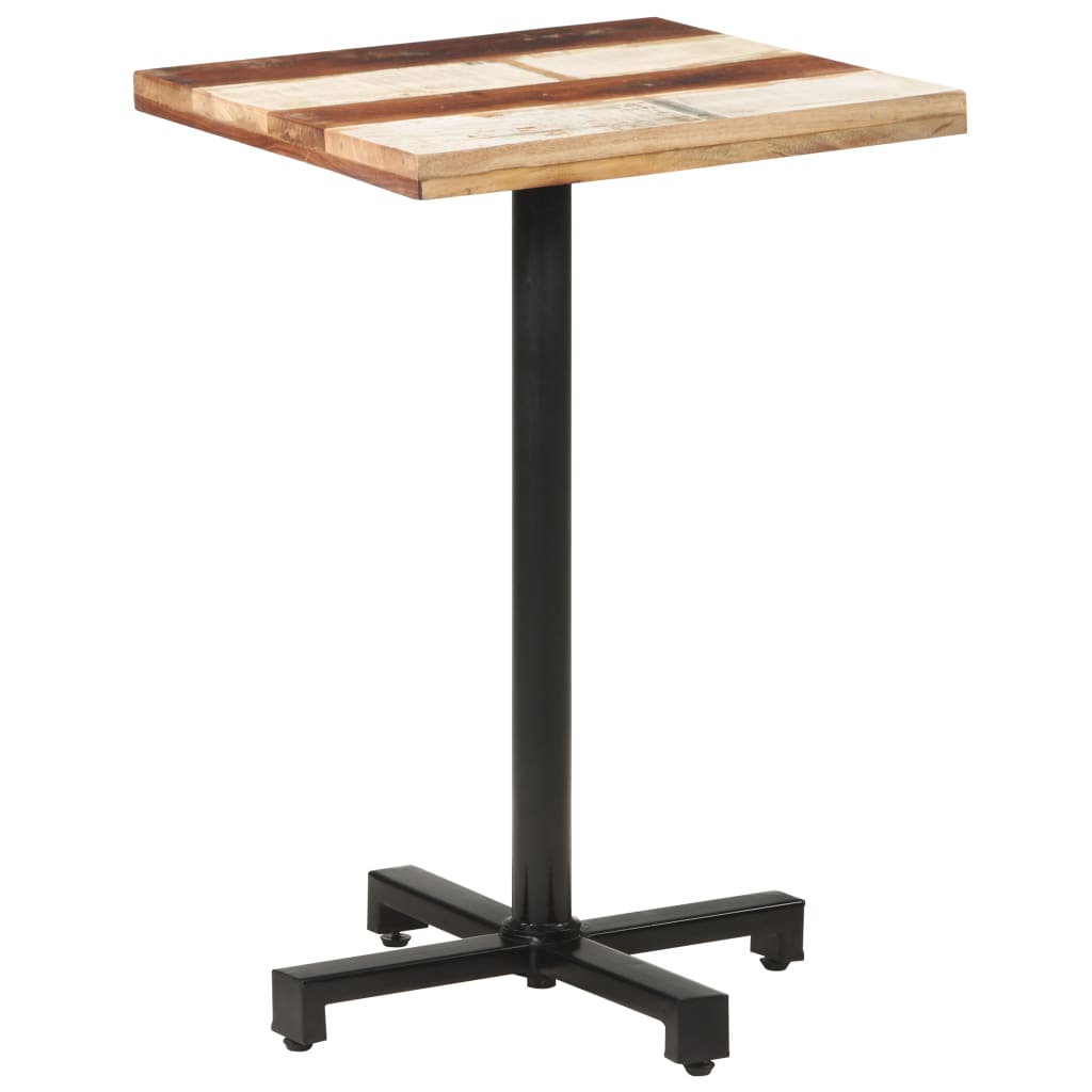 Bistrotisch Rund Ø60x75 cm Raues Mangoholz