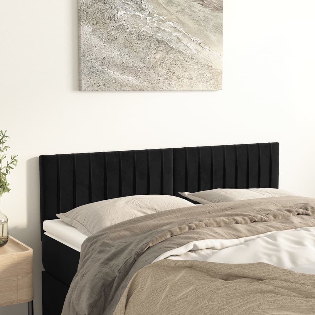 Kopfteil Hellgrau 80x5x118/128 cm Samt