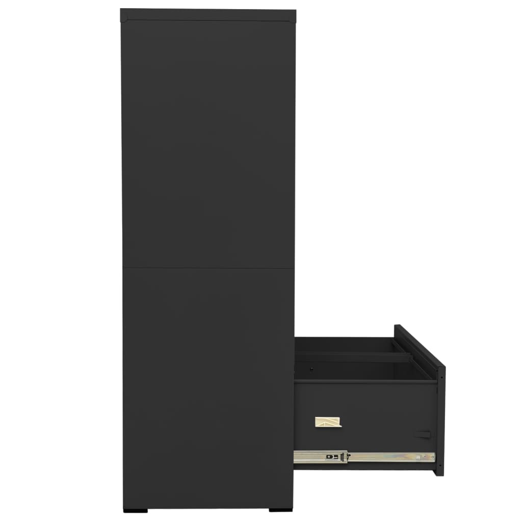 Aktenschrank Weiß 90x46x72,5 cm Stahl