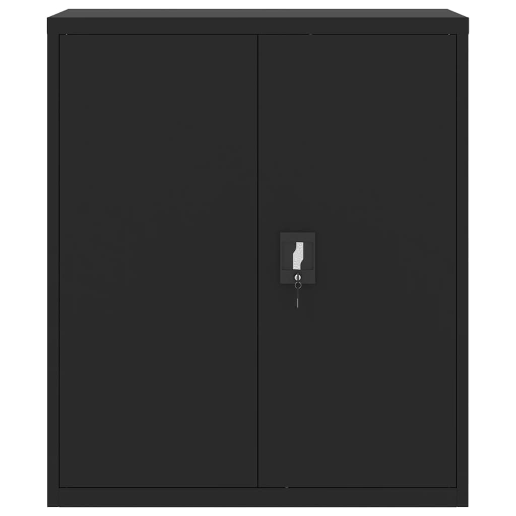 Aktenschrank Weiß 90x40x110 cm Stahl