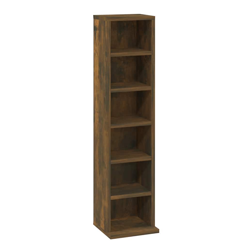 CD-Schrank Weiß 21x20x88 cm Holzwerkstoff