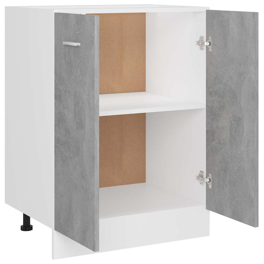 Unterschrank Lyon Weiß 60x46x81,5 cm Holzwerkstoff