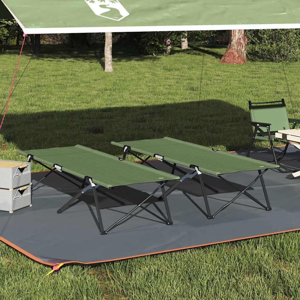 Klapp Schlafbett fürs Camping Blau 206 x 76 x 74 cm