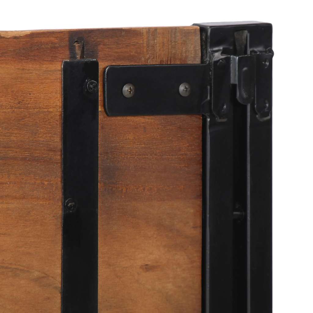 Kopfteil 100 cm Massivholz Mango und Eisen