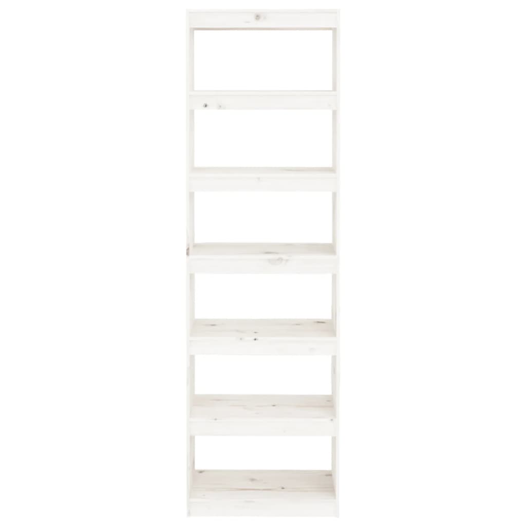 Bücherregal/Raumteiler Grau 60x30x71,5 cm Massivholz Kiefer