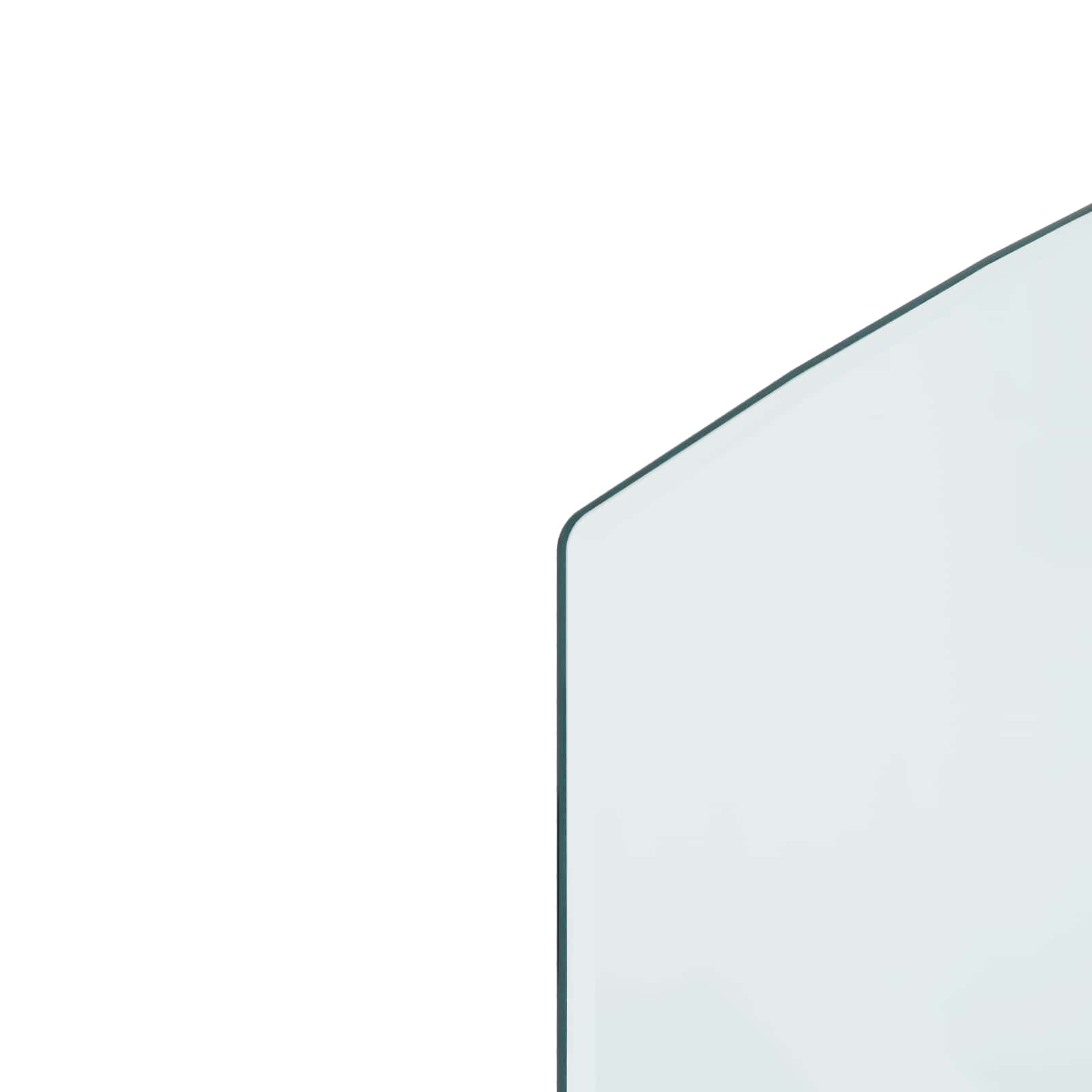 Feuerstelle Glasplatte Transparent 80 x 50 cm Glas