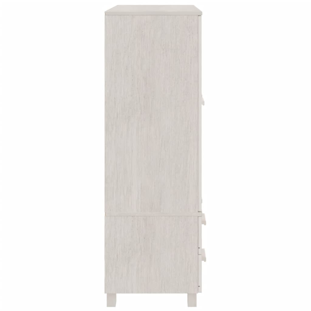 Kleiderschrank HAMAR Honigbraun 99x45x137 cm Massivholz Kiefer