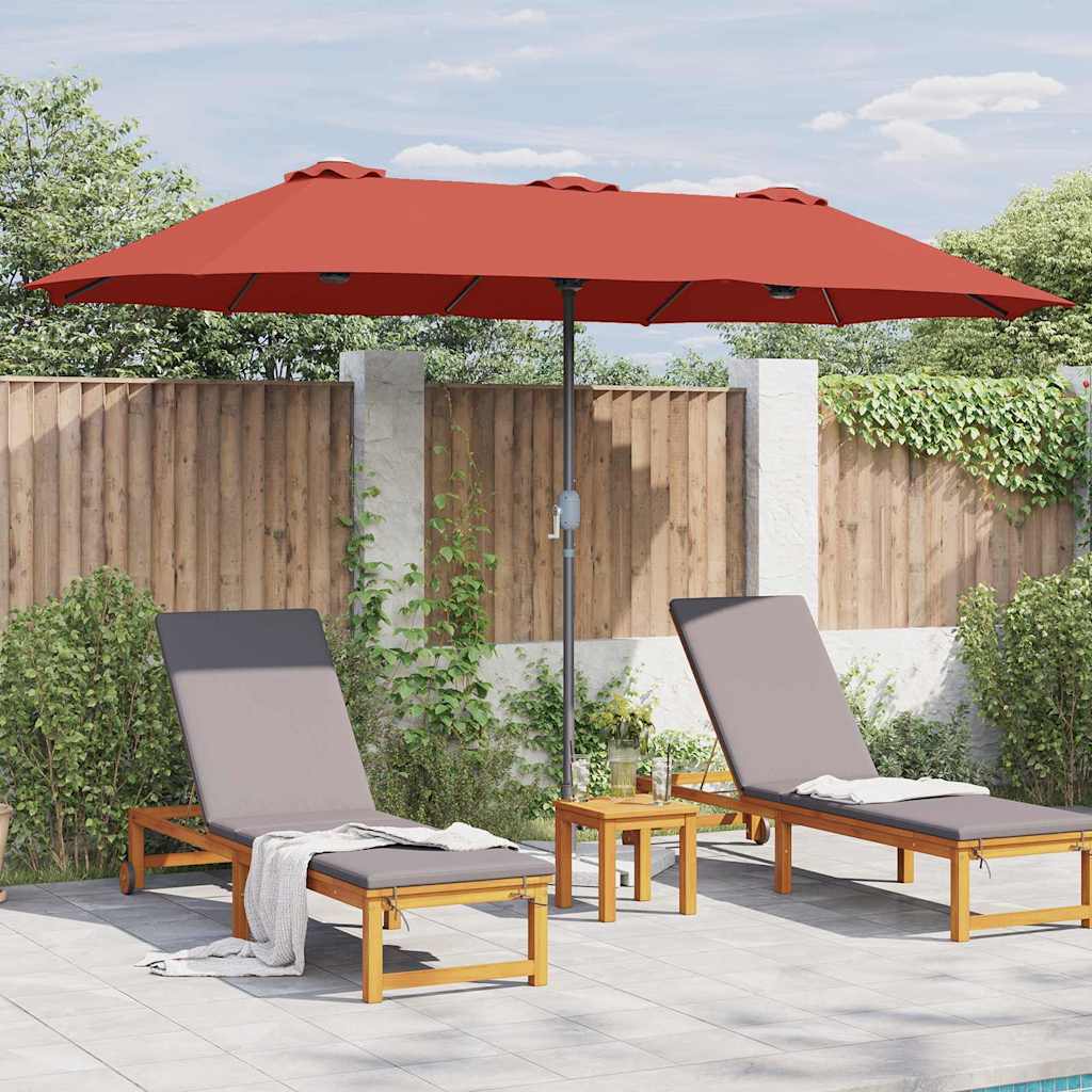 Garten-Sonnenschirm Sand 370 x 197 x 239 cm