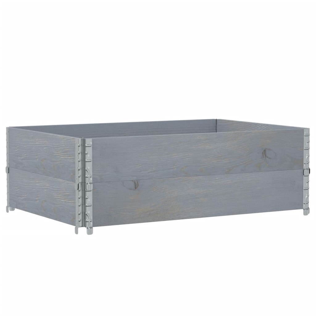 Pflanzkasten Grau 150x100 cm Massivholz Kiefer