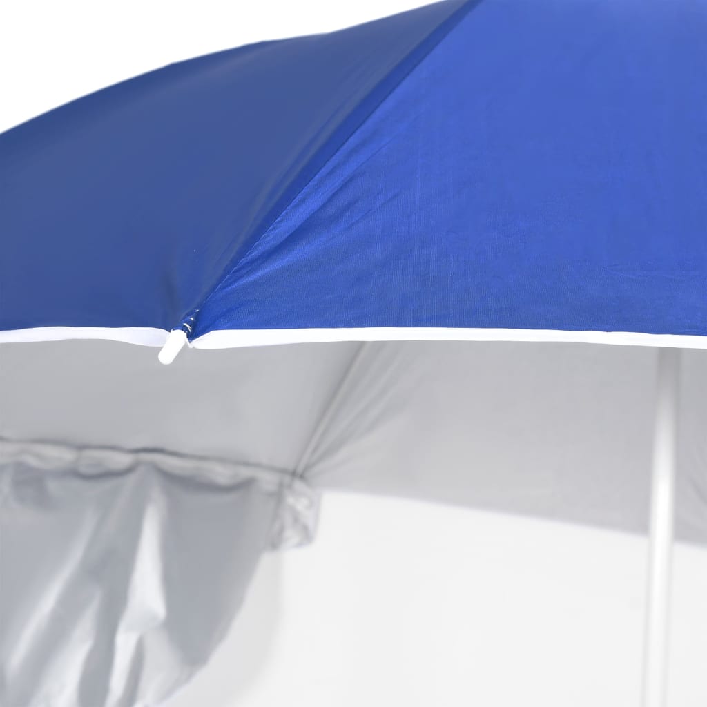Strandschirm mit Seitenteilen Sandfarbe 215 cm