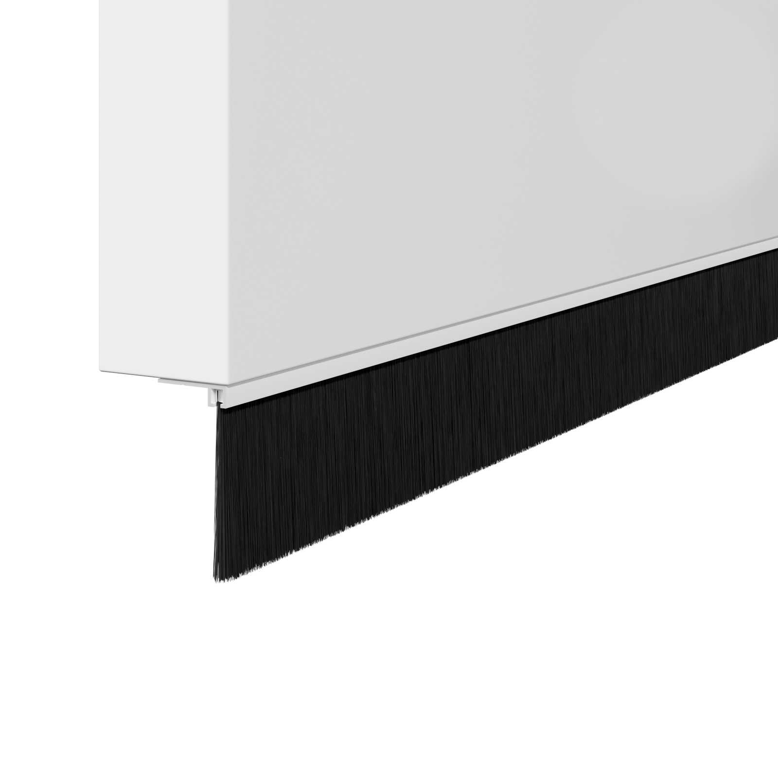 Aufsteck Türbürstendichtungen 2 pcs Braun 100 cm