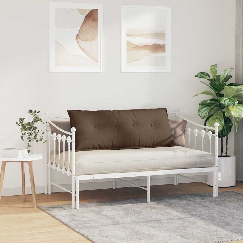 Rückenkissen Hellgrau 50 x 19 x 45 cm Stoff