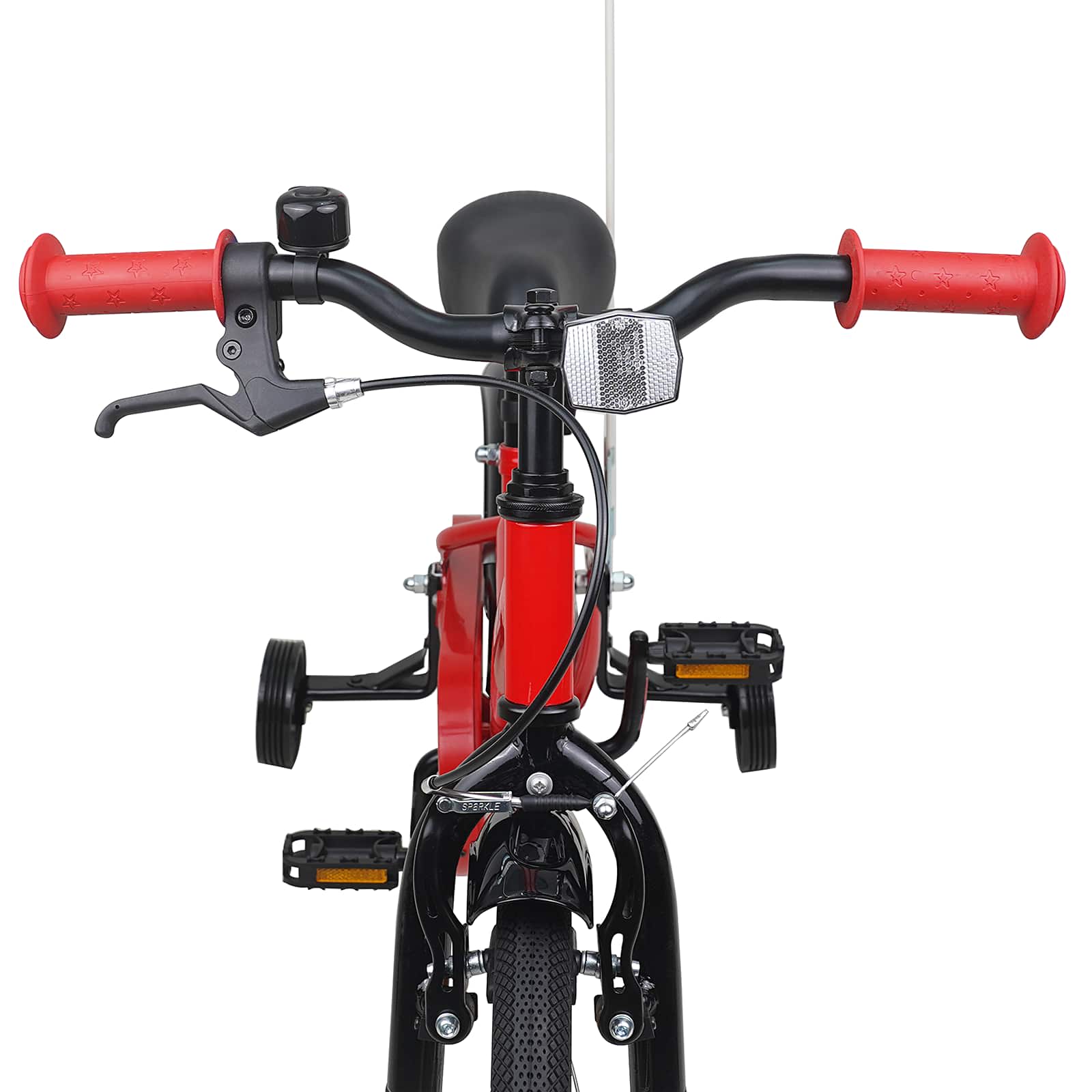 Kinderfahrrad 12 Zoll für 2-4 Jahre alt Schwarz