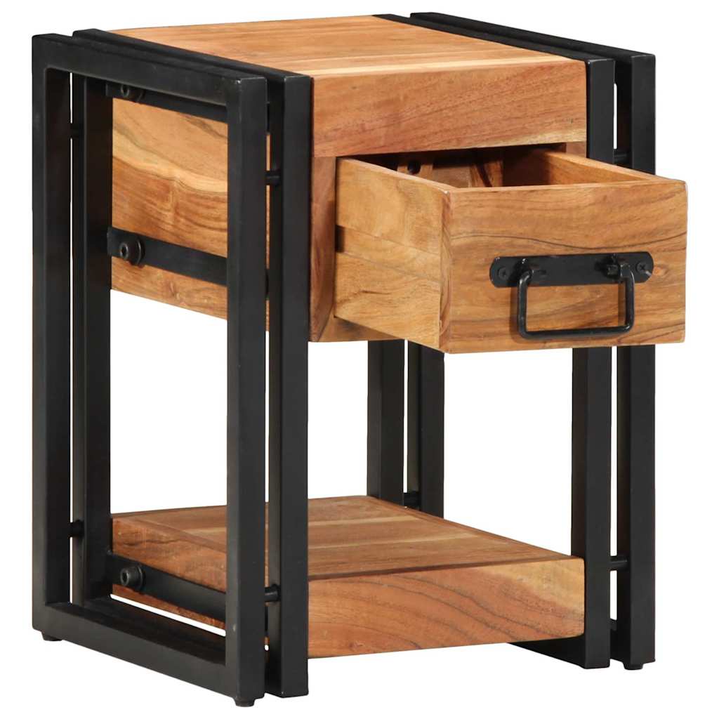 Nachttisch 40 x 35 x 50 cm Massives upgecyceltes Holz