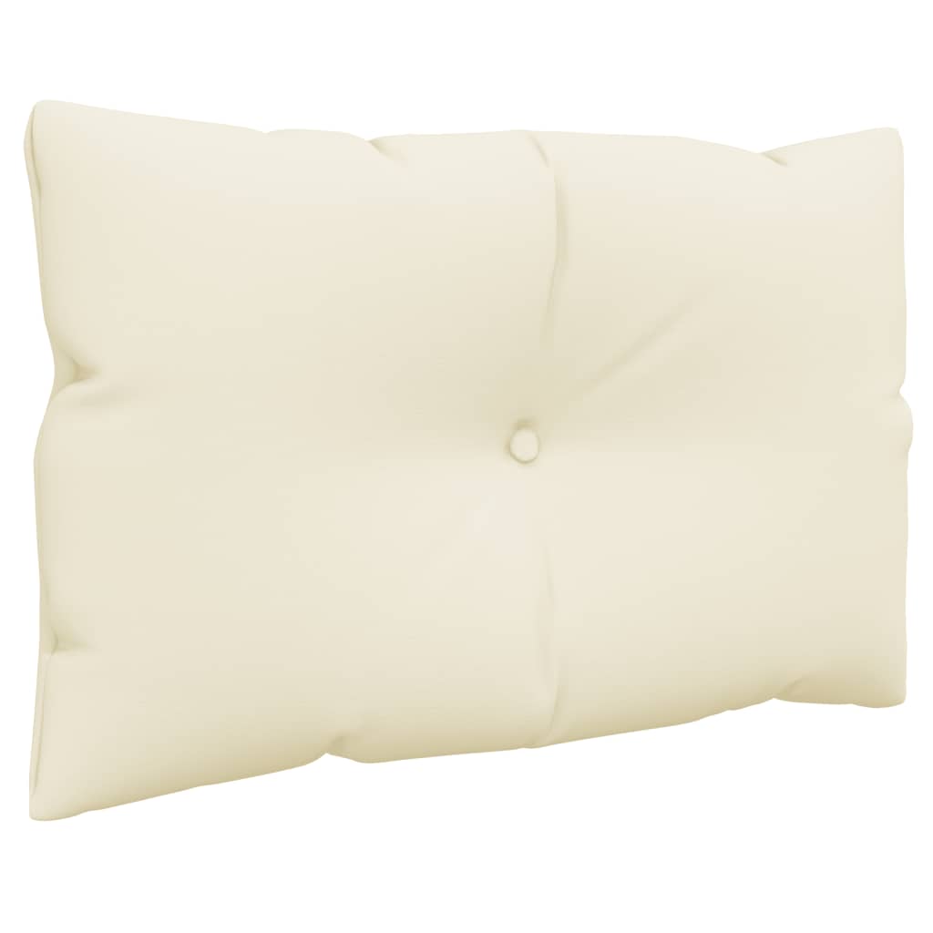 Palettenkissen 3-tlg. Taupe Stoff