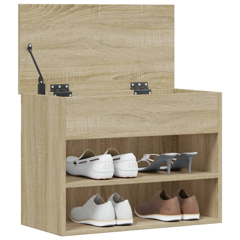 Schuhbank Weiß 60x30x45 cm Holzwerkstoff