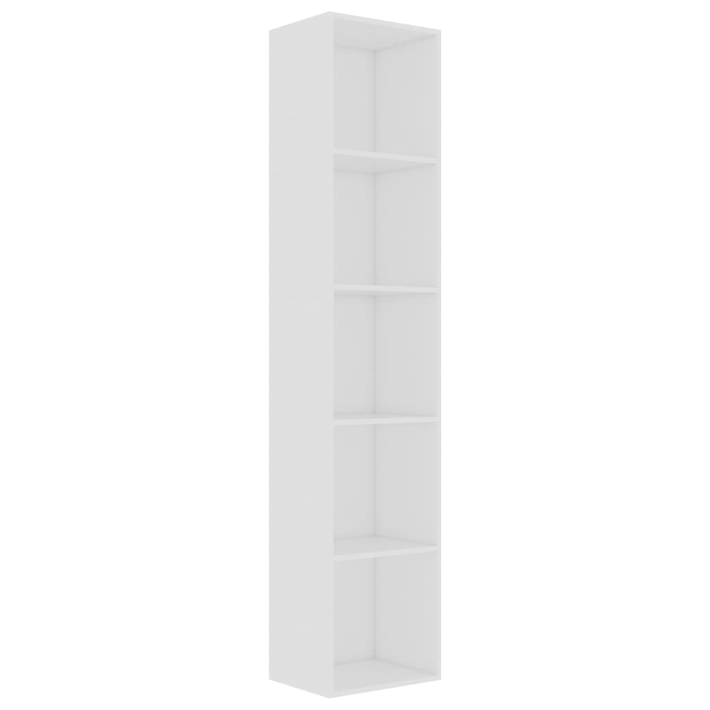 Bücherregal Schwarz Eichen-Optik 80x30x189 cm Holzwerkstoff
