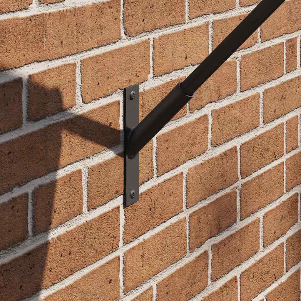 Fahnen Pole Holde Schwarz 10,5 x 7,5 x 0,25 cm Stahl
