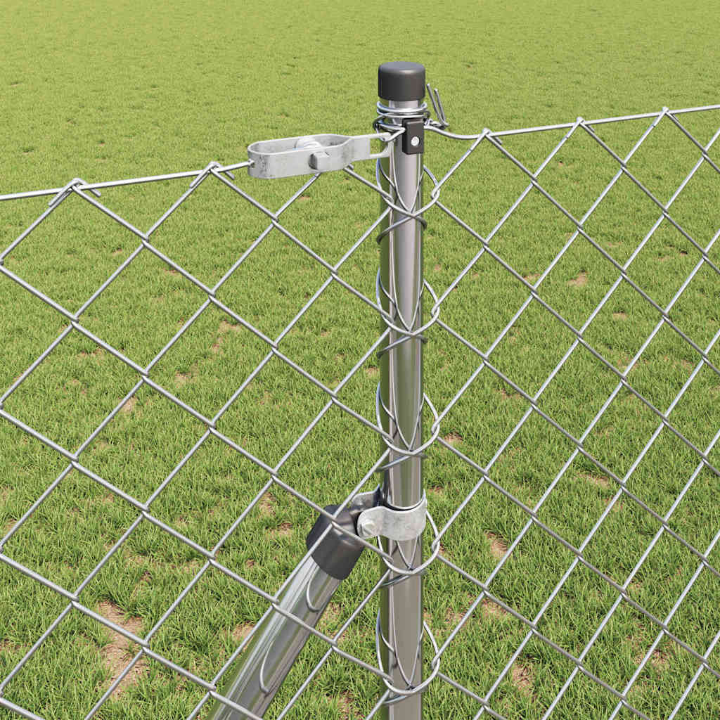 Outdoor Kettenglied-Zaun Erdfixierung 10 x 0,4 m Grün Netz