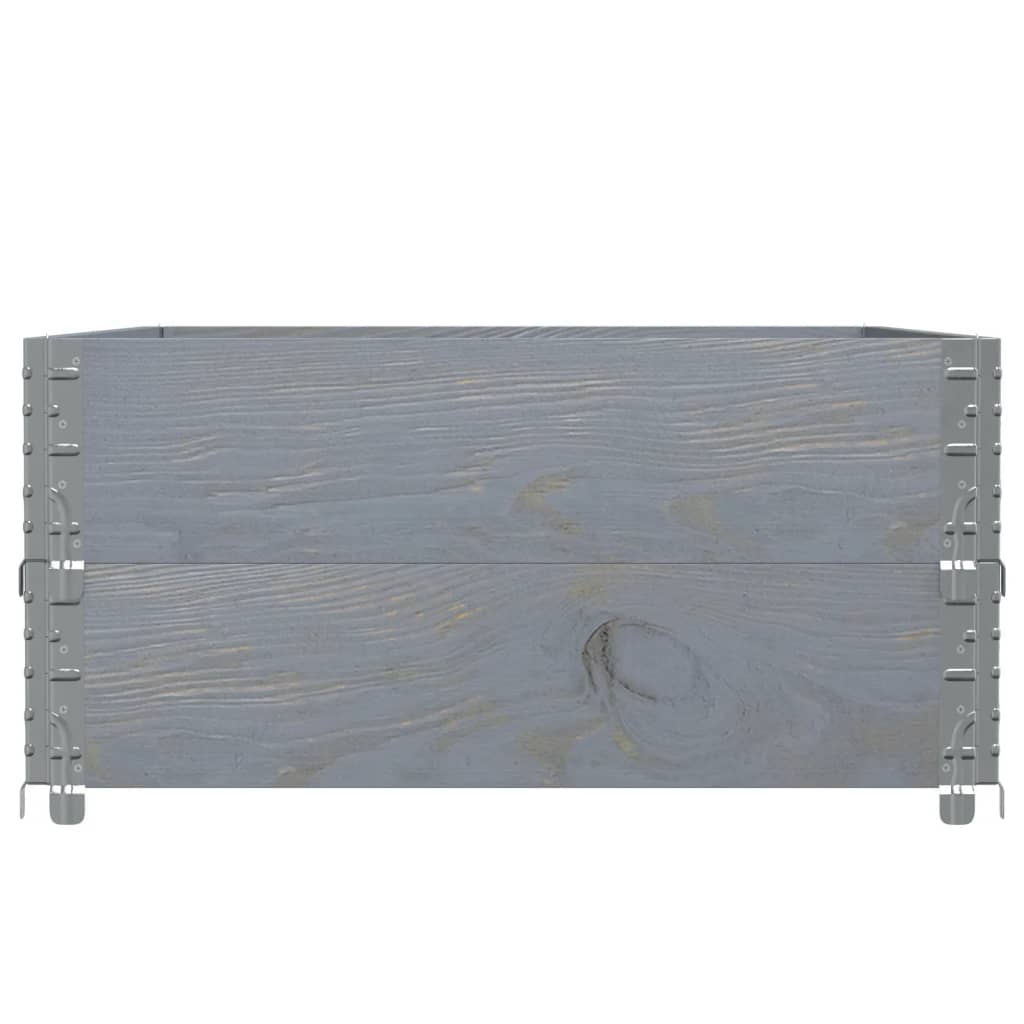 Pflanzkasten Grau 150x100 cm Massivholz Kiefer