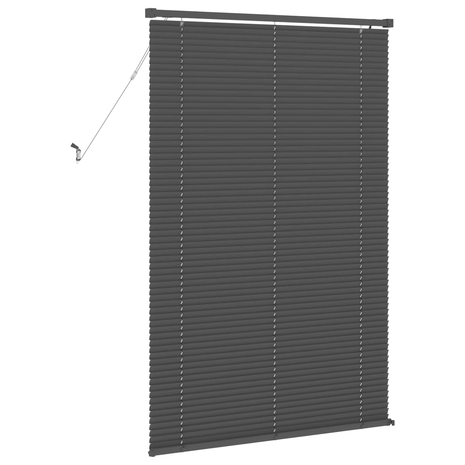 Jalousie Silber Grau 150 x 40 cm 25 mm PVC
